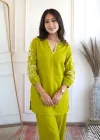 Si 421 Sulb Cotton With Embroidery Work Co Ord Set